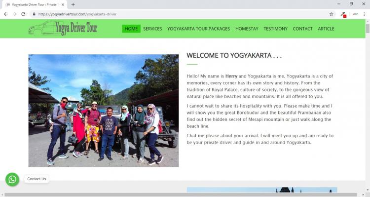 Yogya Driver Tour, Jasa Pembuatan Website Jogja, Jasa Buat Website Jogja